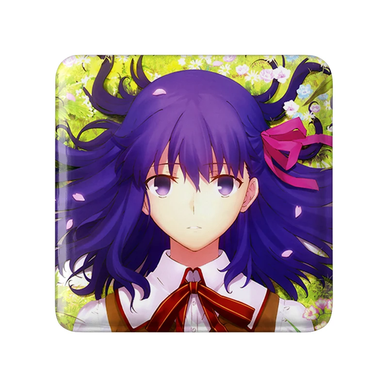 مگنت خندالو طرح ساکورا انیمه فیت استی نایت Fate Stay Night  مدل مربعی کد 22736