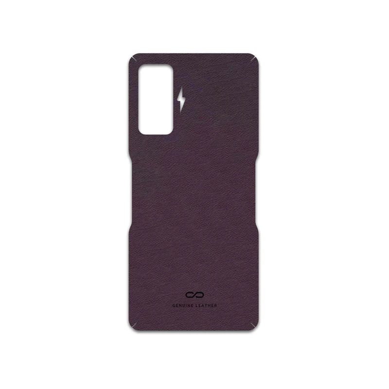 برچسب پوششی ماهوت مدل Purple-Leather مناسب برای گوشی موبایل شیائومی Redmi K50 Gaming