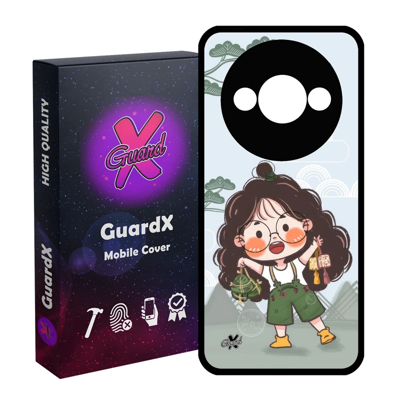 کاور گارد ایکس طرح دختر مدل Glass10664 مناسب برای گوشی موبایل شیائومی Redmi A3 4G/ A3X 4G/ Poco C61