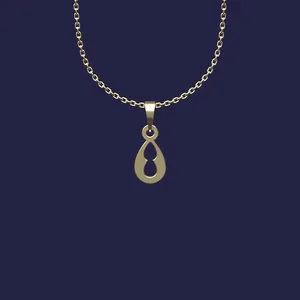 گردنبند طلا 18 عیار زنانه مدوپد مدل هندسی کد Z2-1-1182