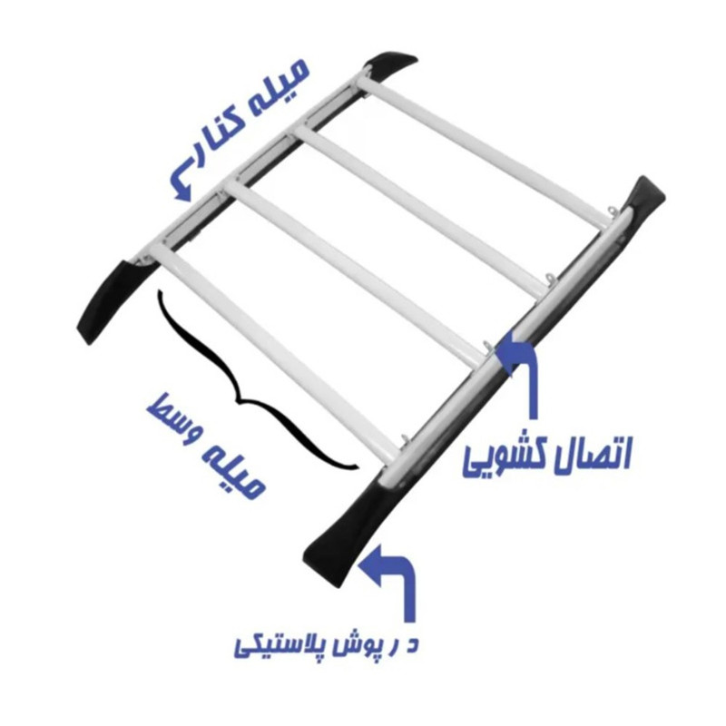 باربند خودرو سقفی  مدل Karta+ مناسب برای سمند سورن پلاس