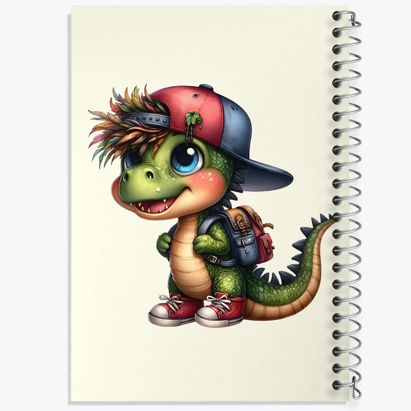 دفتر نقاشی 50 برگ خندالو طرح دایناسور بامزه کد F6138