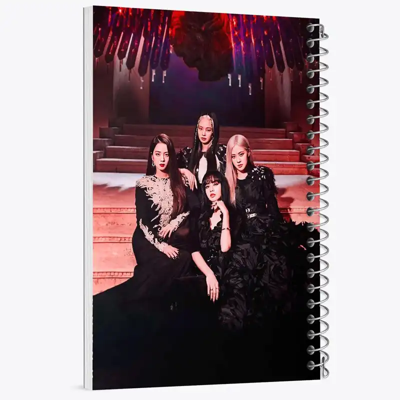 دفتر مشق 50 برگ خندالو مدل گروه بلک پینک Black Pink کد 3688
