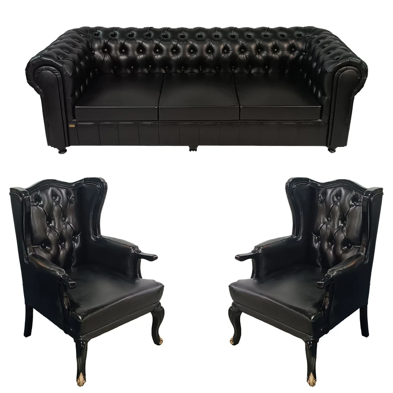 مبل انتظار 5 نفره پارسین مدل چستر کوئین پلاس