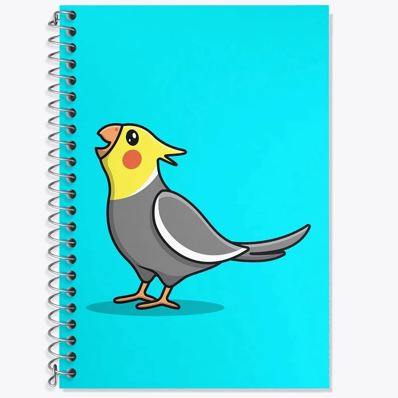 دفتر زبان 50 برگ خندالو مدل سه خط طرح حیوانات بامزه عروس هلندی کد 29639