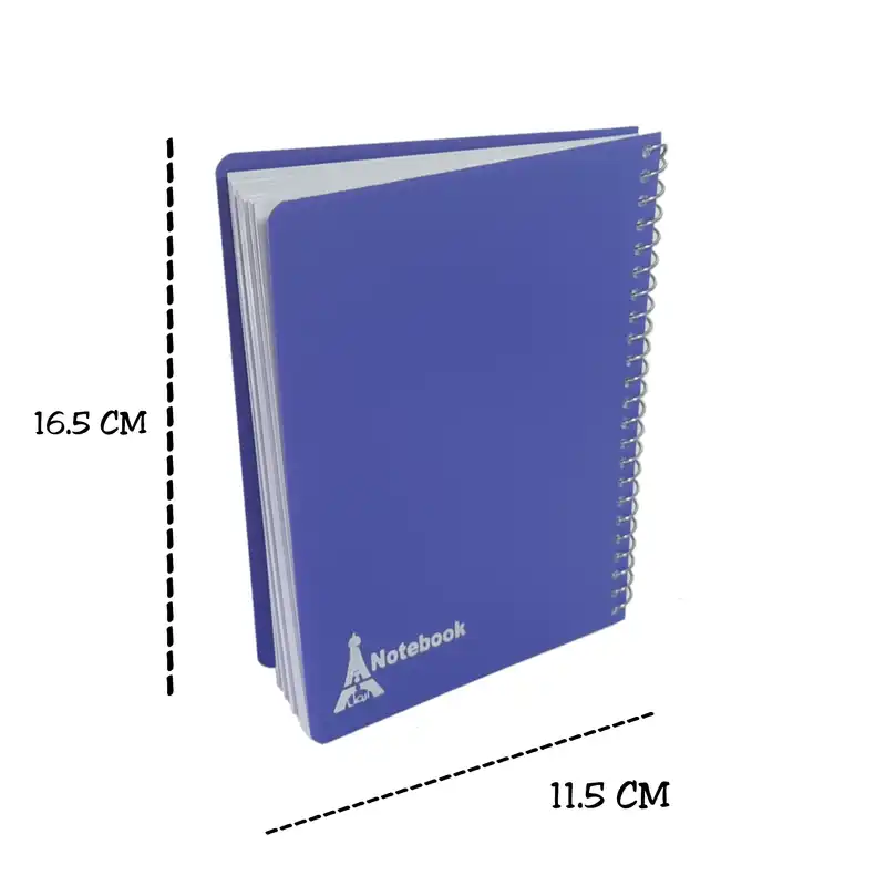 دفتر لغت 80 برگ ایفل مدل ساده