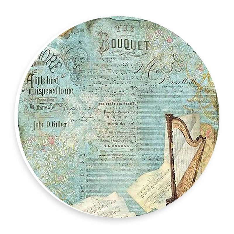  دیوارکوب طرح نوت های موسیقی و چنگ مدل wtb787