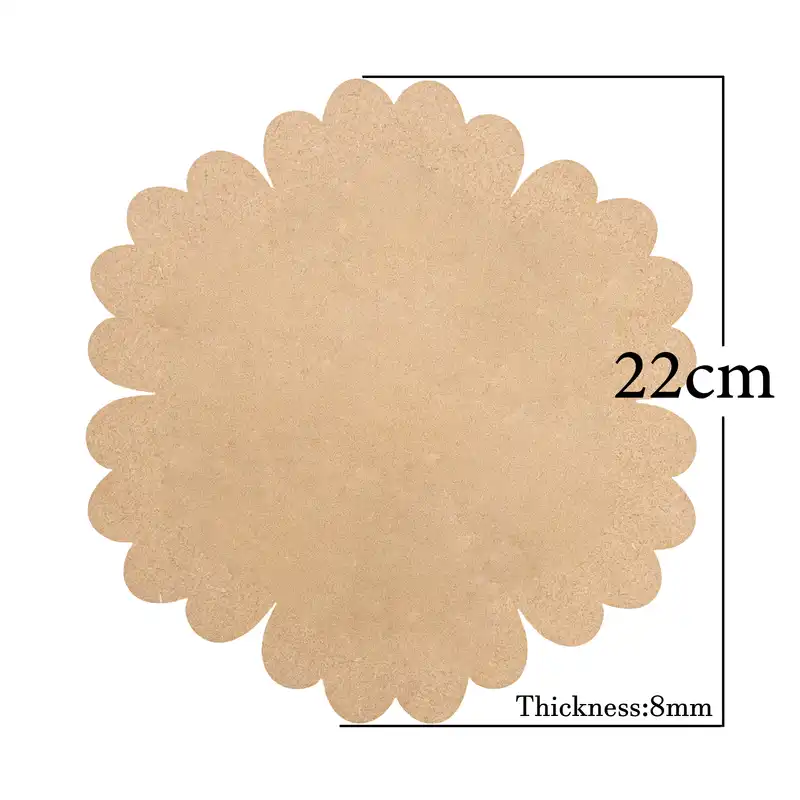 اسلایس چوبی طرح گل دالبری مدل زیربشقابی