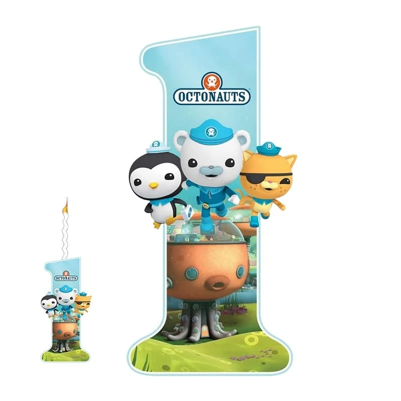 استند تولد مدل عدد 1 طرح اختانورد ها به همراه شمع مجموعه دوعددی