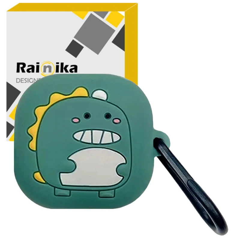 کاور رینیکا مدل Buds cute Dinosaur مناسب برای کیس هدفون بی سیم سامسونگ Galaxy Buds Live / Buds Pro / buds 2 / buds 2 pro / Fe