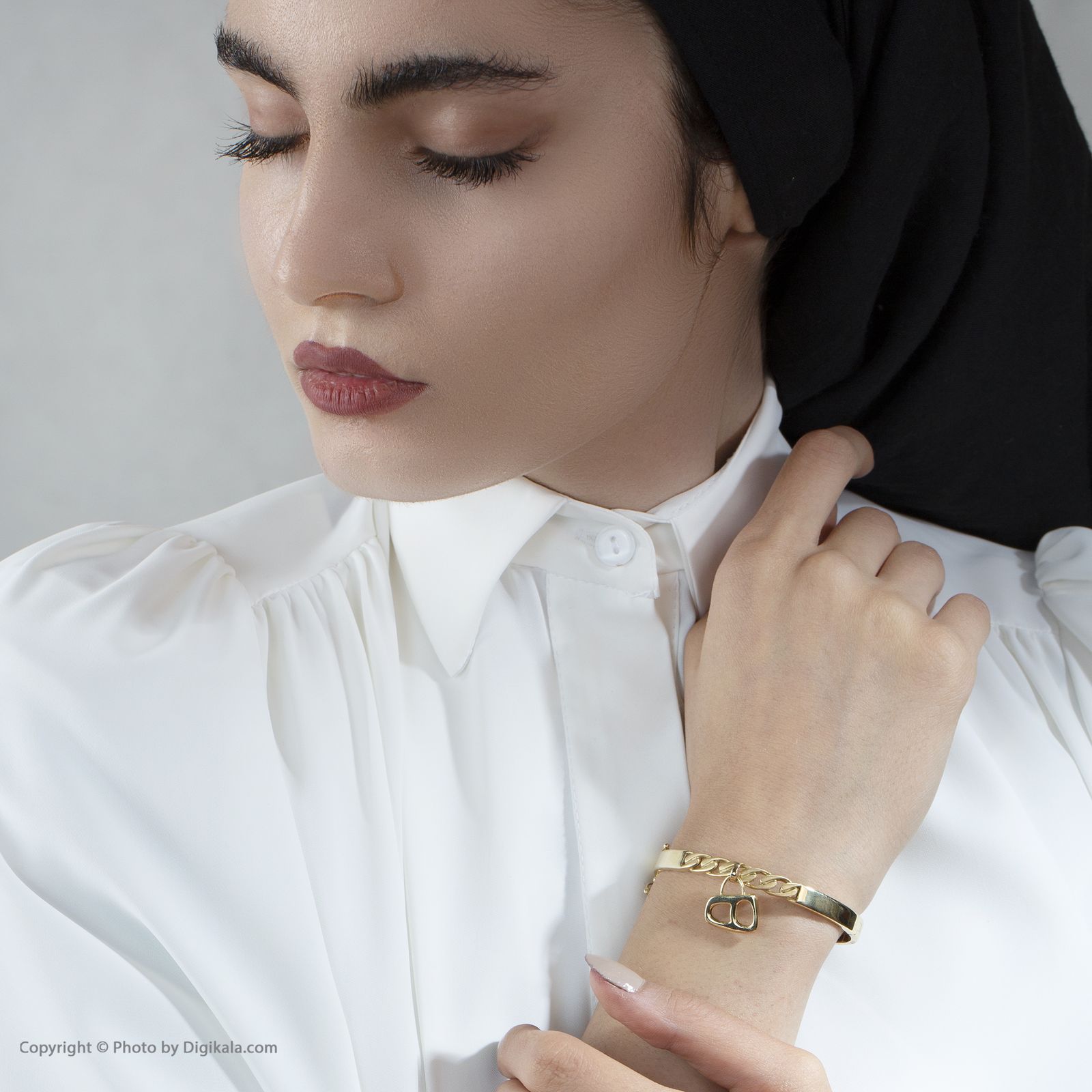 دستبند النگویی طلا 18 عیار زنانه مایا ماهک مدل MB1153 -  - 6