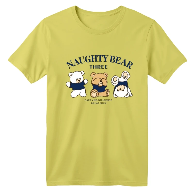 تی شرت آستین کوتاه بچگانه مدل خرس های بازیگوش