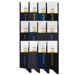 جوراب مردانه آریان نخ باف مدل 5131 مجموعه 12 عددی