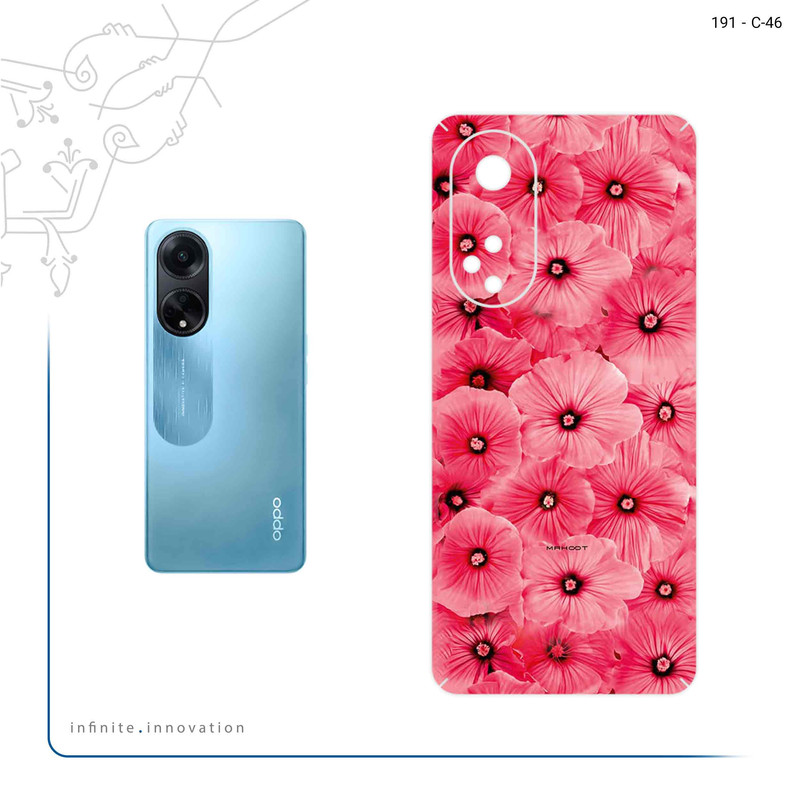 برچسب پوششی ماهوت مدل Pink_Flower مناسب برای گوشی موبایل اپو A98