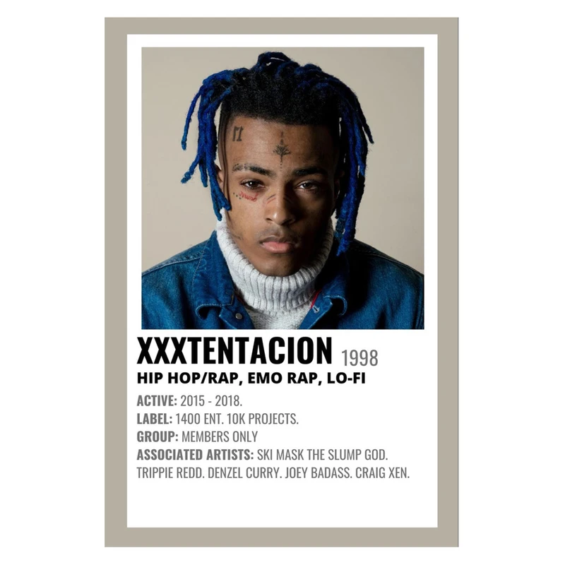 پوستر مدل تنتاسیون xxxtentacion کد 507