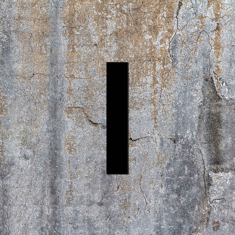 تابلو نشانگر آژنگ  طرح مستطیل مدل حروف لاتین کدI-336