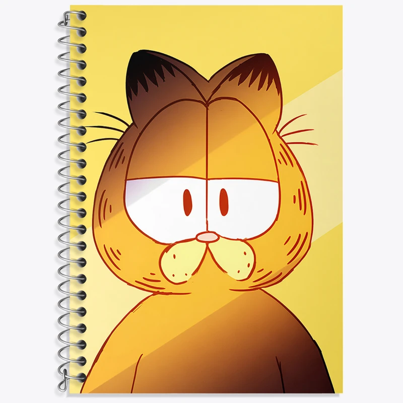 دفتر زبان 50 برگ خندالو مدل سه خط طرح گارفیلد (Garfield)  کد N4939