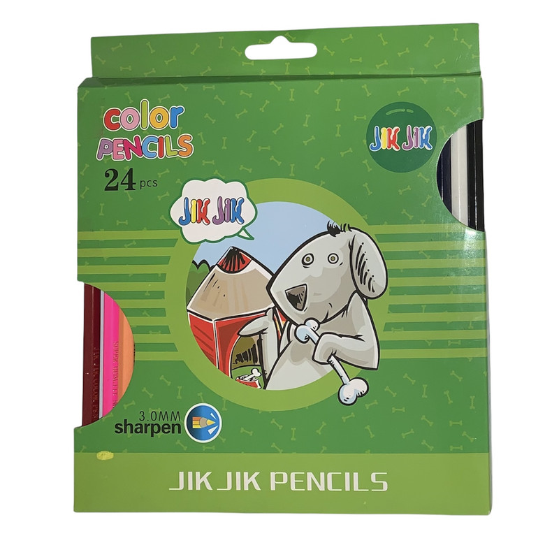 مداد رنگی 24 رنگ جیک جیک کد c24