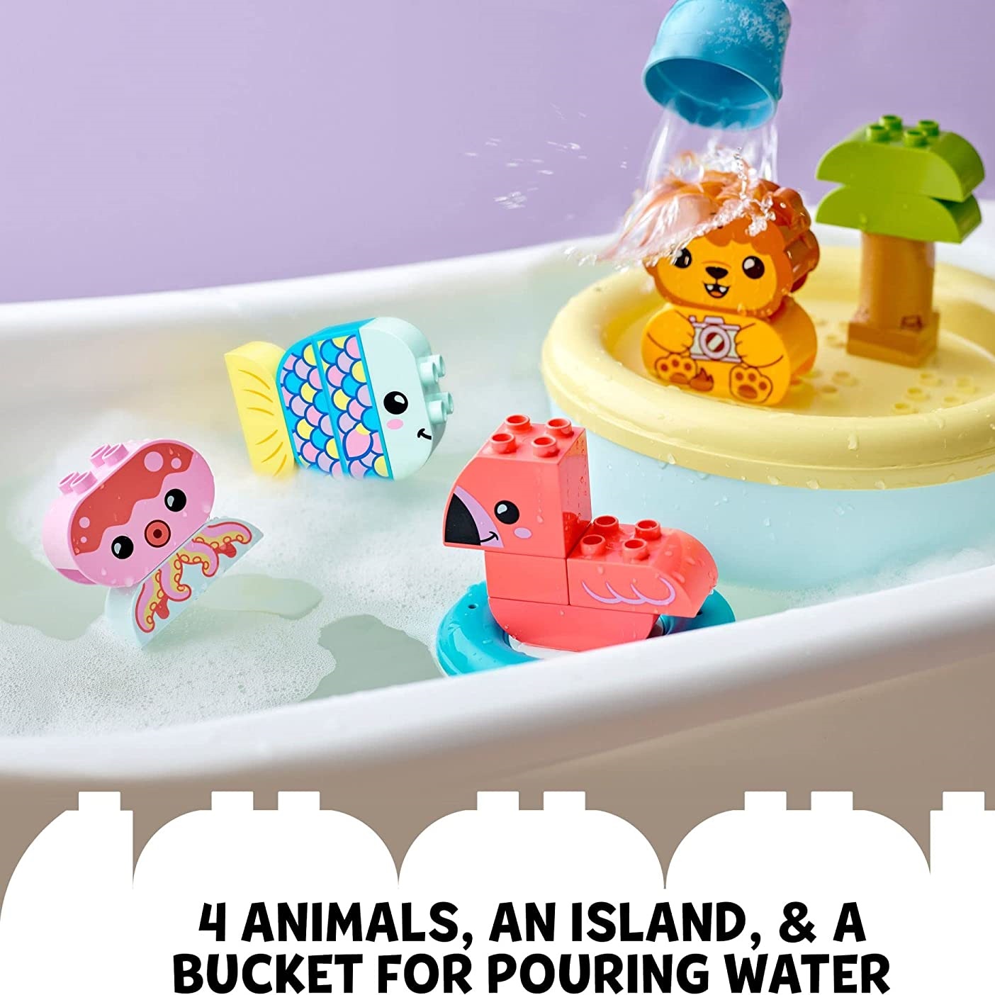 لگو سری Duplo مدل Bath Time Fun  Floating Animal Island کد 10966