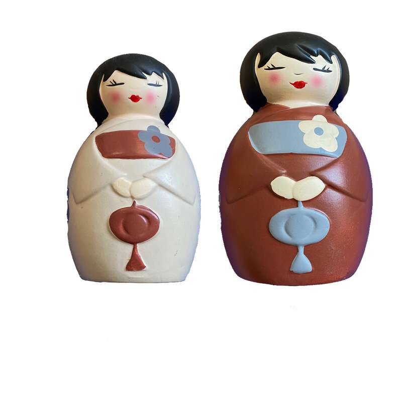 تندیس مدل خانم ژاپنی مجموعه 2 عددی