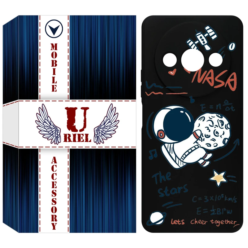 کاور یوریل قاب مدل KSH کد 27 طرح ناسا مناسب برای گوشی موبایل شیائومی Redmi A3 / A3x