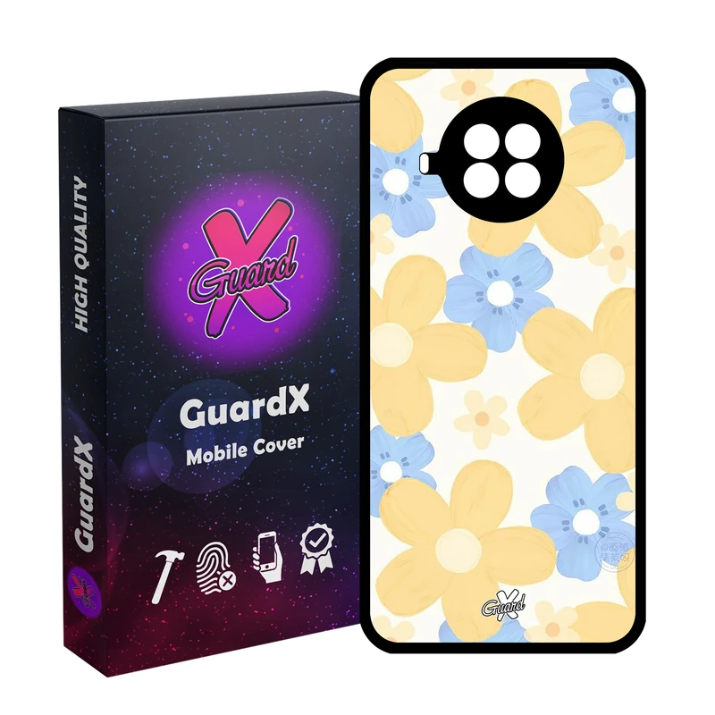 کاور گارد ایکس طرح Flower مدل Glass10539 مناسب برای گوشی موبایل شیائومی  MI 10T Lite/Redmi Note 9 Pro 5G/10I 5G