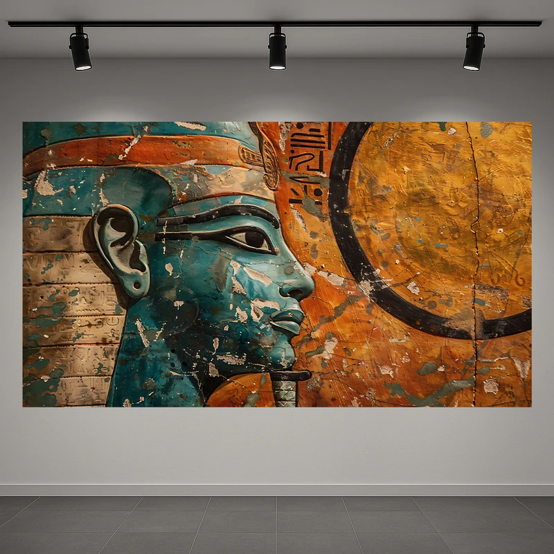 تابلو بوم طرح مخمل مجسمه مدل مصر باستان کد AR3060434