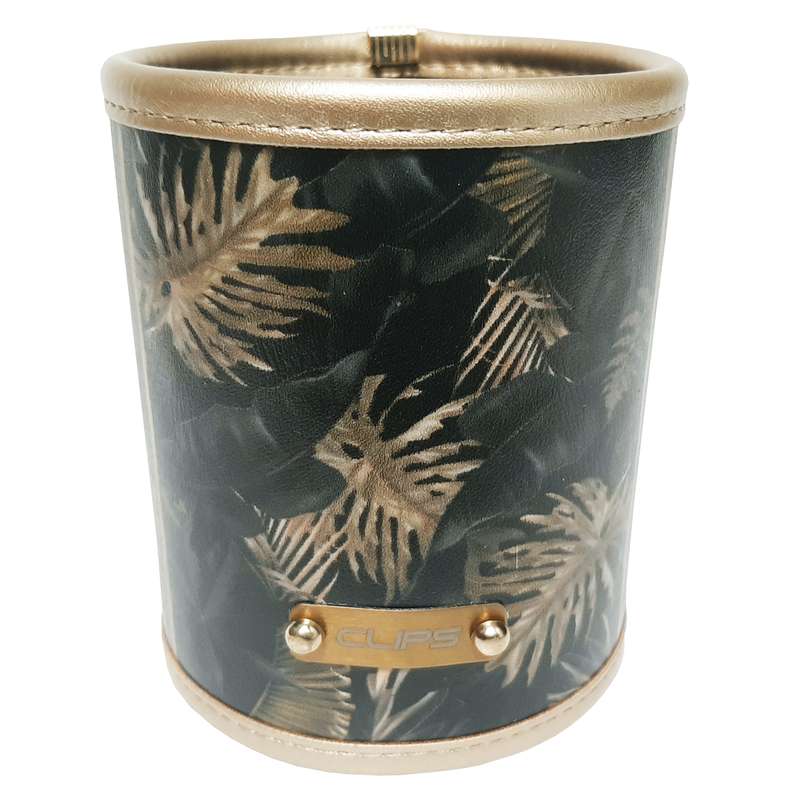 جامدادی رومیزی کلیپس مدل gold-leaf