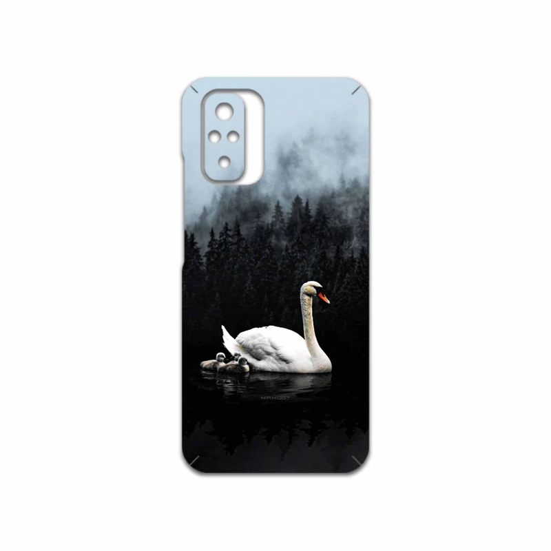 برچسب پوششی ماهوت مدل Swan-Lake مناسب برای گوشی موبایل شیائومی Redmi Note 10s