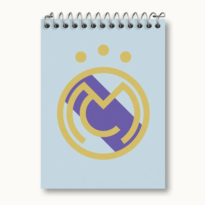 دفتر یادداشت 50 برگ خندالو مدل باشگاه رئال مادرید Real Madrid کد 2033