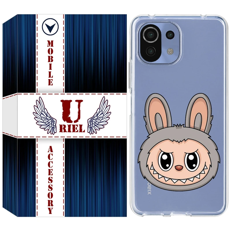 کاور یوریل مدل Clear کد 114 طرح لبوبو Labubu مناسب برای گوشی موبایل شیائومی Mi 11 Lite / 11 Lite 5G NE