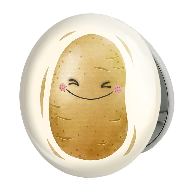 آینه جیبی خندالو طرح سیب زمینی مدل تاشو کد 28420 