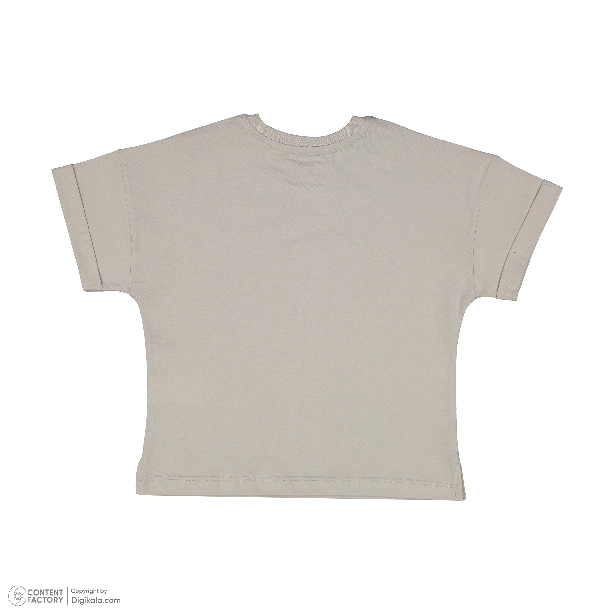 ست تی شرت و شلوارک پسرانه سون پون مدل 13911093 رنگ طوسی -  - 3
