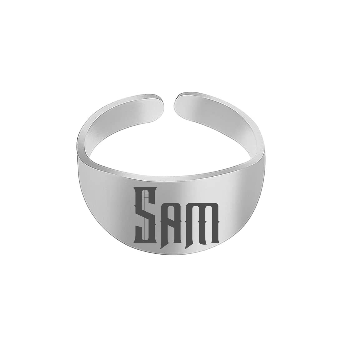 انگشتر نقره مردانه ترمه ۱ مدل سام کد 285 RSIL