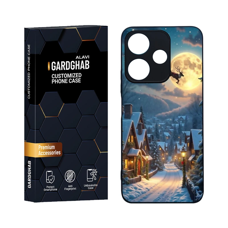 کاور گارد قاب علوی مدل دورژله ای کارتنی و انیمه مناسب برای گوشی موبایل شیائومی Poco M6 4G