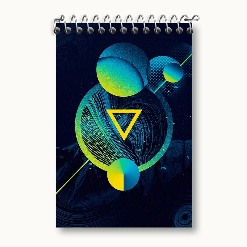 دفتر یادداشت 50 برگ خندالو مدل انتزاعی کد F1166