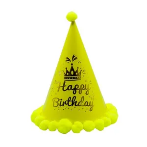 کلاه تولد مدل بلک لایت توپک دار