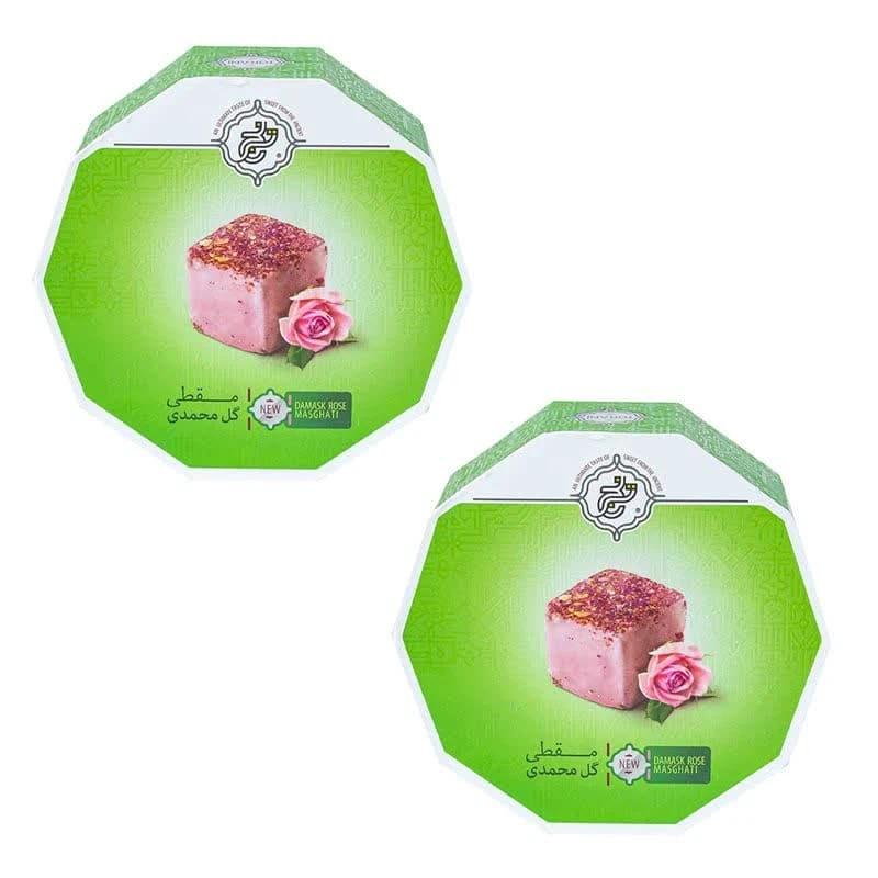 مسقطی گل محمدی حبه ای حلوا مسقطی لاری ترنج - 225 گرم مجموعه 2 عددی