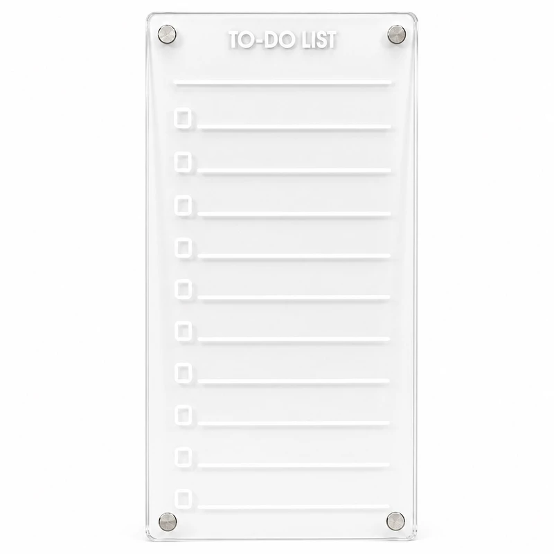 تخته وایت‌برد مدل چک لیست روزانه سایز 23x12x0.3 سانتی‌متر