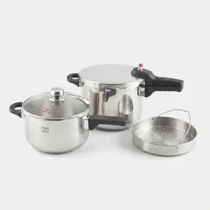 Pars Steel Twin Three-layer bottom Pressure Cooker