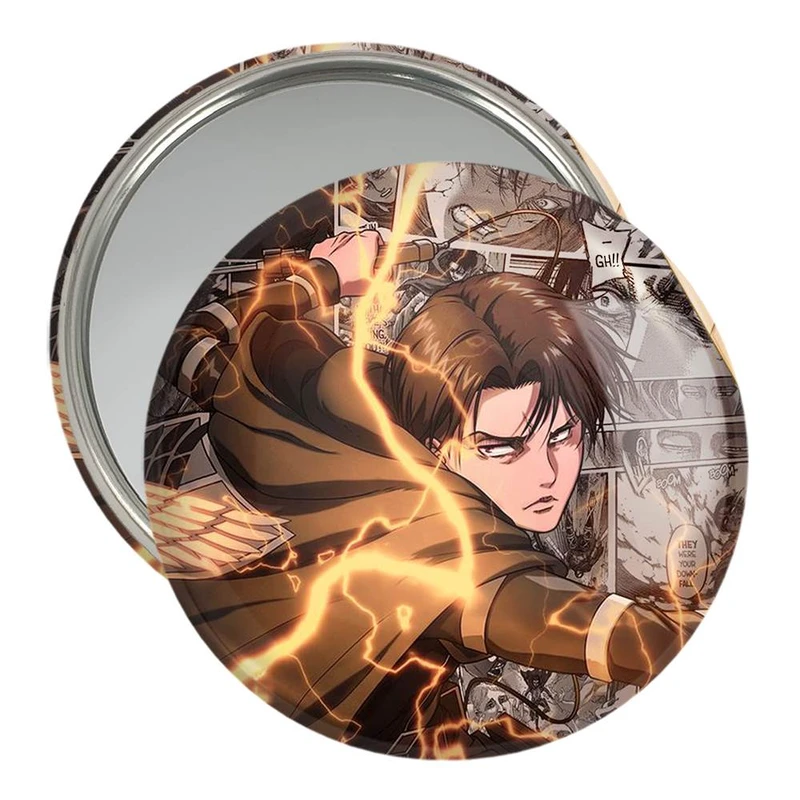آینه جیبی خندالو مدل لیوای آکرمن انیمه اتک آن تایتان Attack on Titan  کد 11002