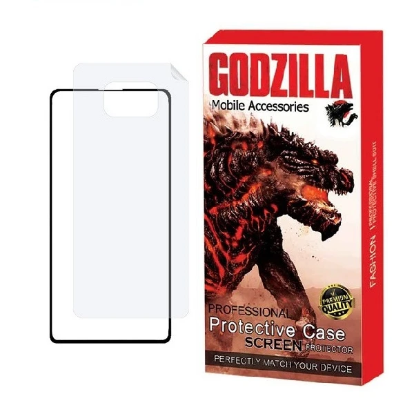 محافظ صفحه نمایش گودزیلا مدل FUL مناسب برای گوشی موبایل شیائومی POCO X3 به همراه محافظ پشت گوشی 