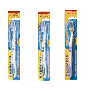 مسواک پنبه ریز مدل a.m با برس متوسط مجموعه 3 عددی