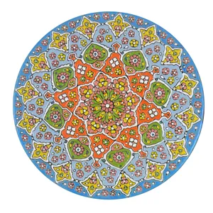 بشقاب میناکاری سفالی کد P25-03 