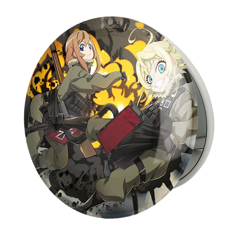 آینه جیبی خندالو طرح تانیا و سربریاکوف انیمه یوجو سنکی مدل تاشو کد 34643