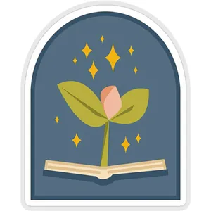 استیکر لپ تاپ طرح reading growth کد ST1552