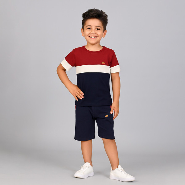 ست تی شرت و شلوارک پسرانه مادر مدل 412-70