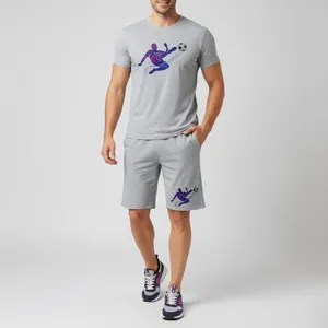 ست تی شرت و شلوارک مردانه مدل فوتبالی A166