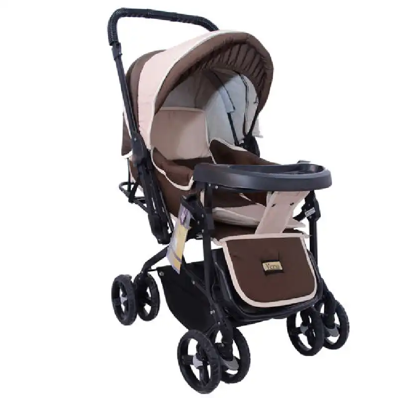 ست کالسکه و کریر مدل درختی کد 1086 به همراه روروئک و ساک لوازم کودک