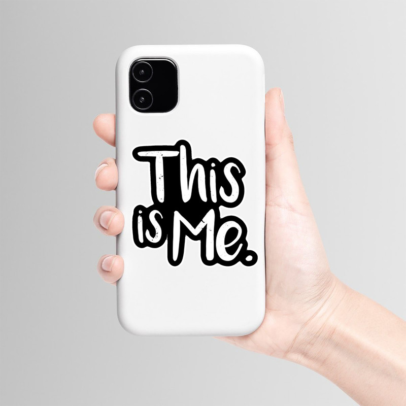 استیکر لپ تاپ و موبایل بووم طرح نوشته کد BM33